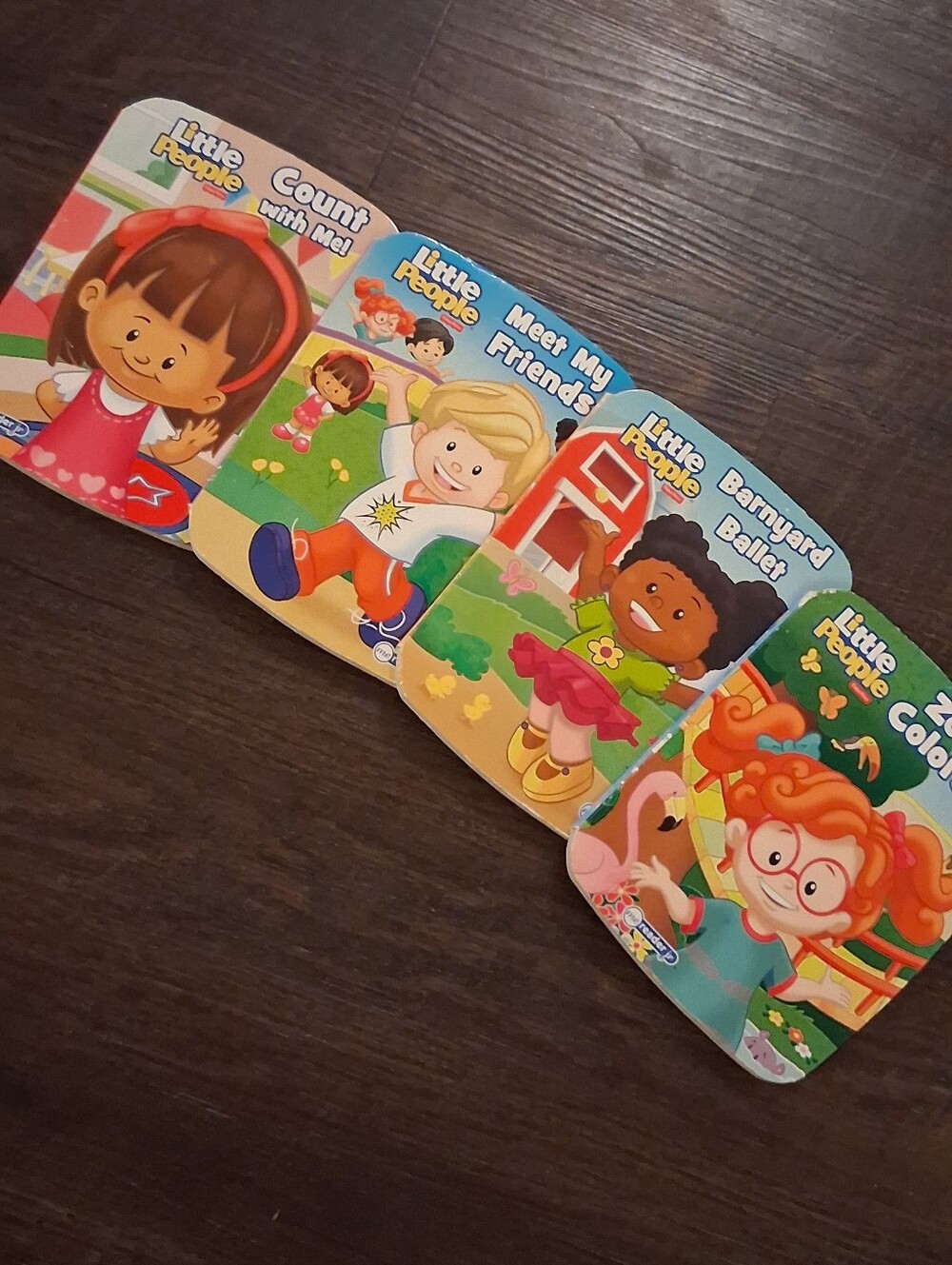 Little People Kids Board Book Set - Colorful Character Books